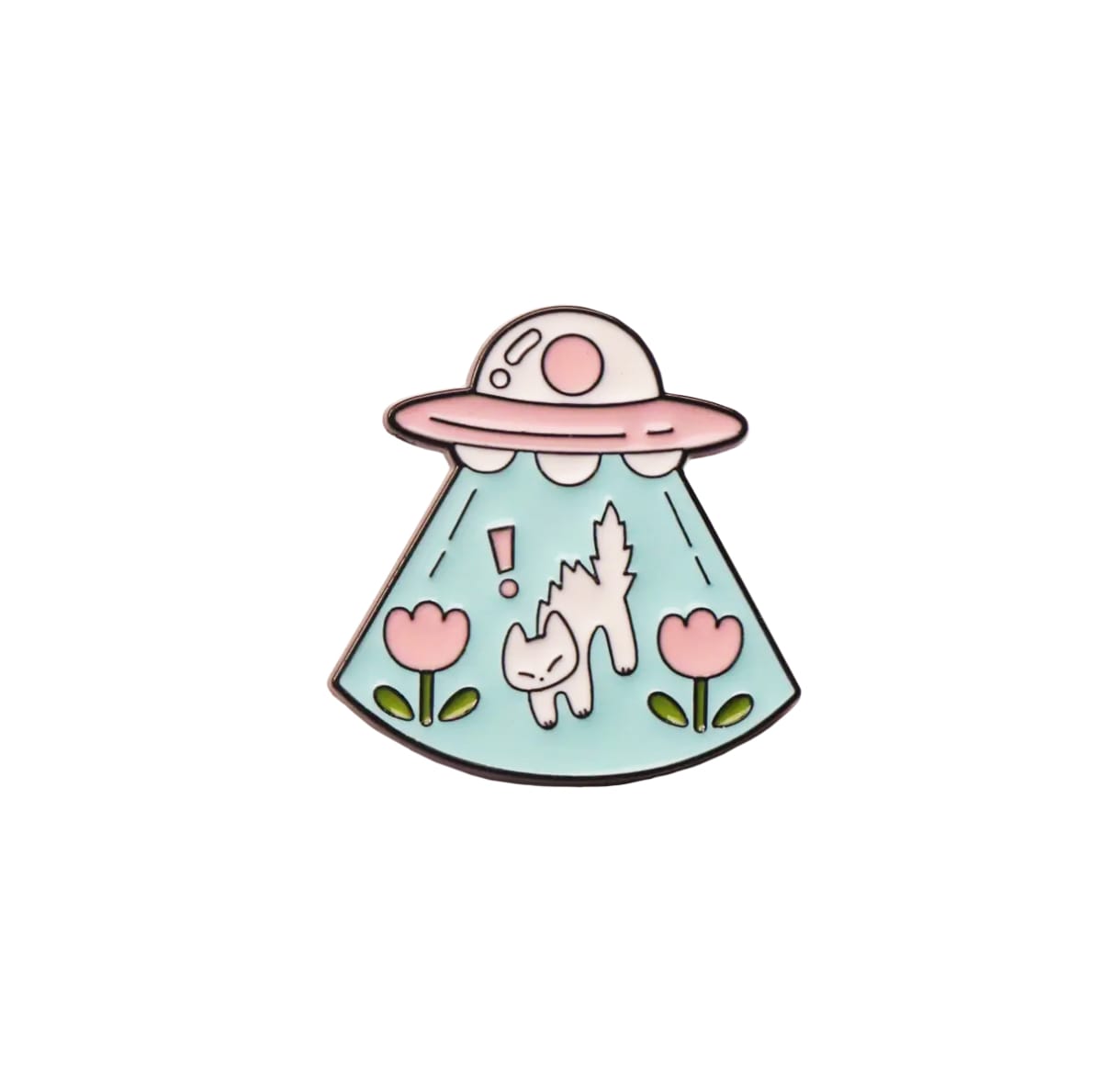 Pin esmaltado diseño de Gatito abducido 1