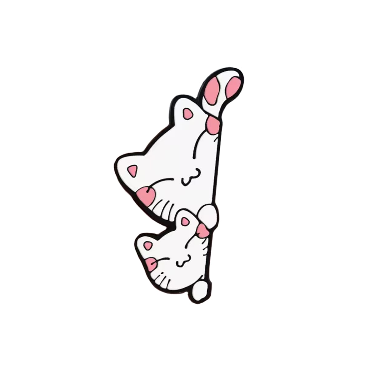 Pin esmaltado diseño de gatos asomados 1