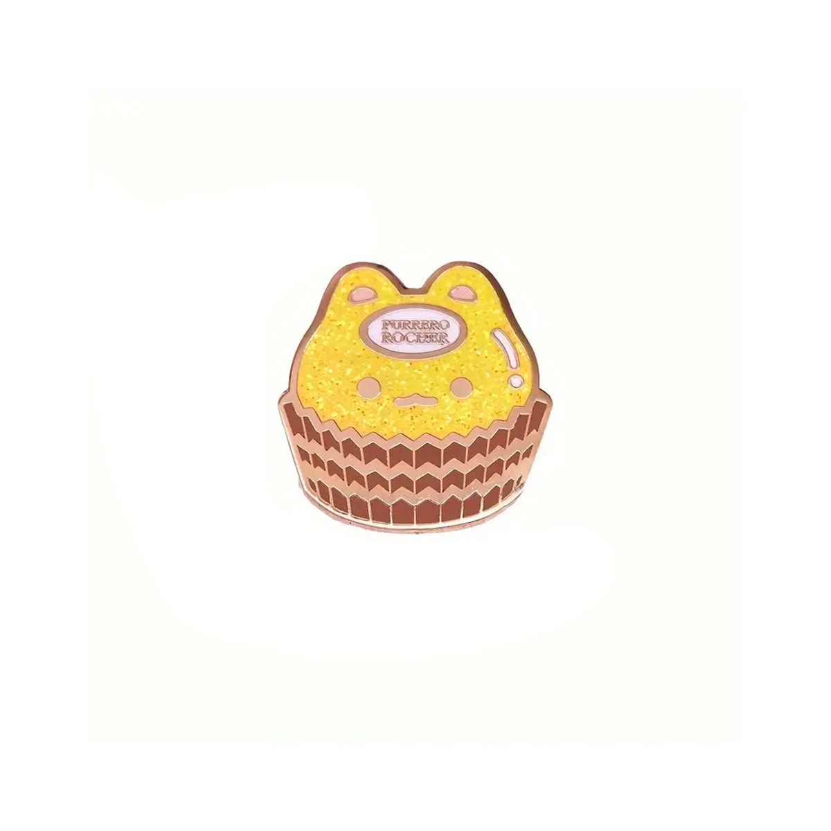 Pin esmaltado diseño de gato chocolate Purrero Rocher 1