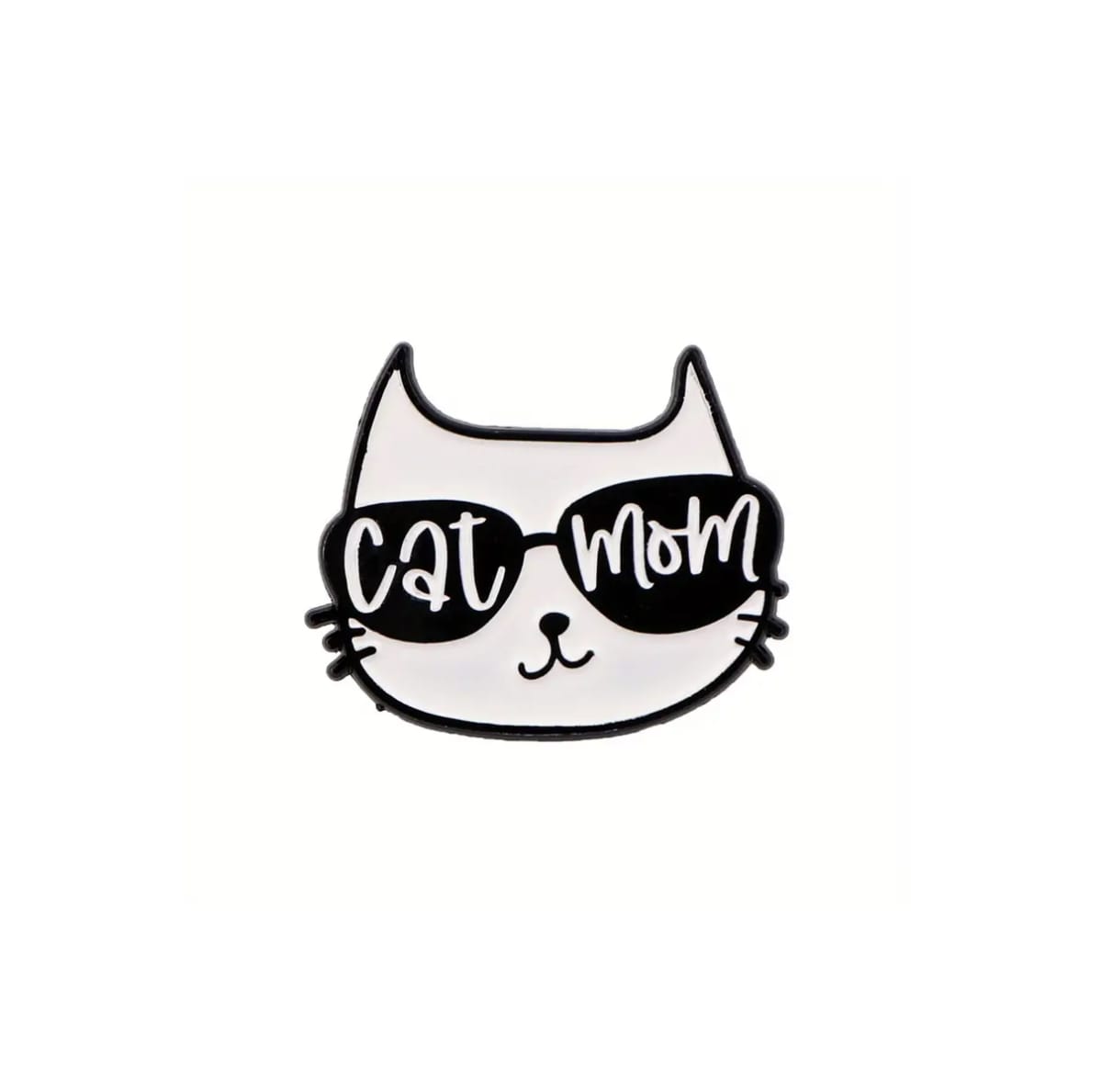 Pin de gato con lentes de sol 