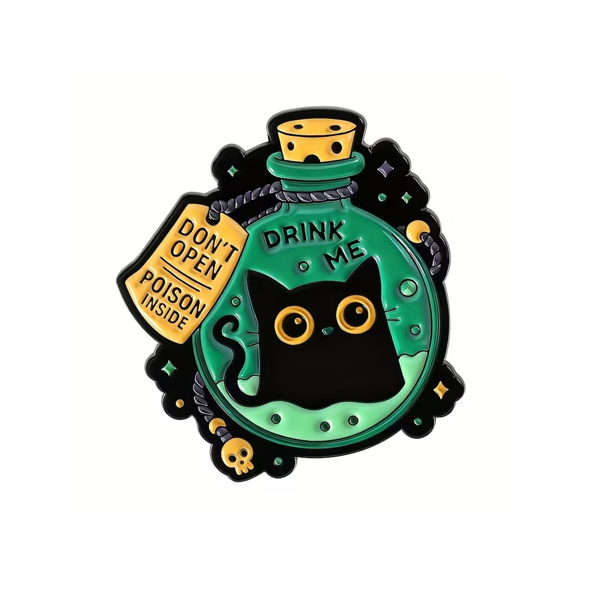 Pin esmaltado con diseño de gatito 