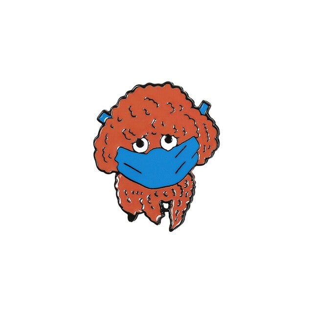 Pin esmaltado diseño de poodle apricot 1