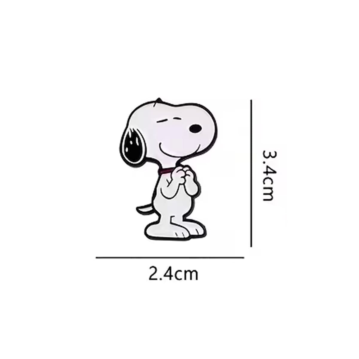 Pin esmaltado diseño perro Snoopy pensativo2
