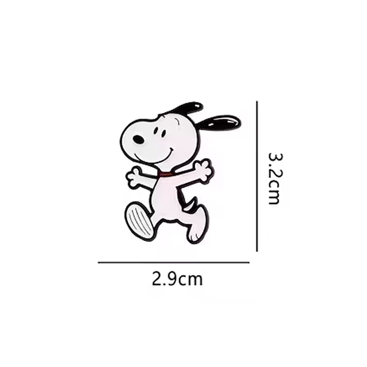 Pin esmaltado diseño perro Snoopy corriendo2