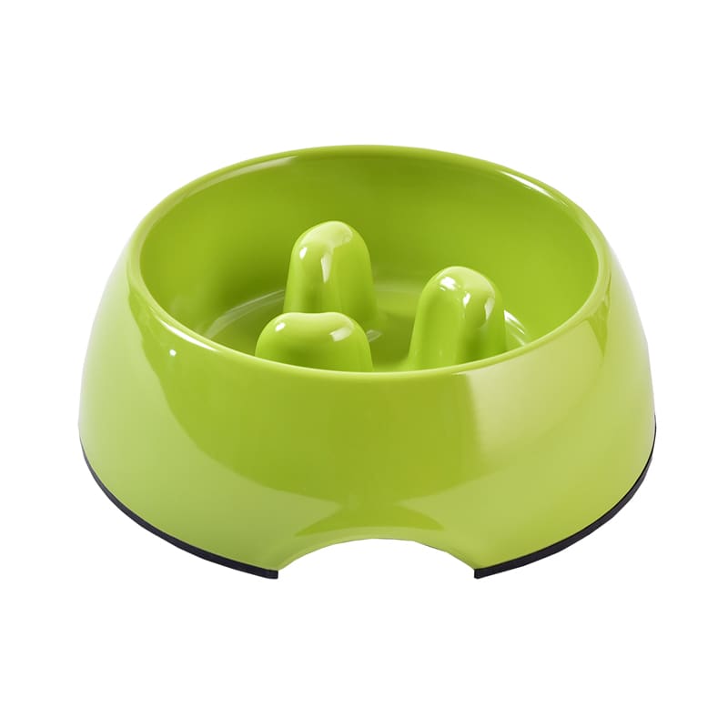 Plato Mascan Anti-Ahogo para perro color verde 2