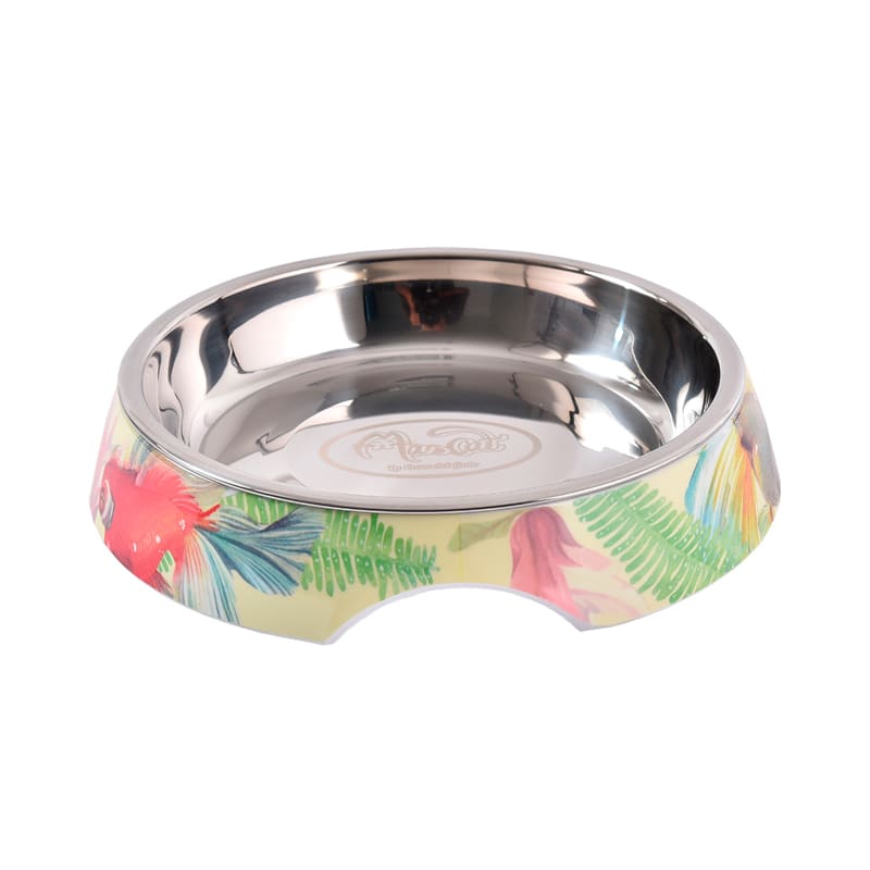 Mascan Plato Bajo Gato Motivo Rosado 1