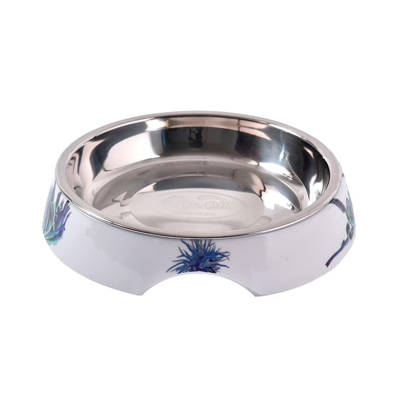 Mascan Plato Bajo Gato Motivo Azul 1