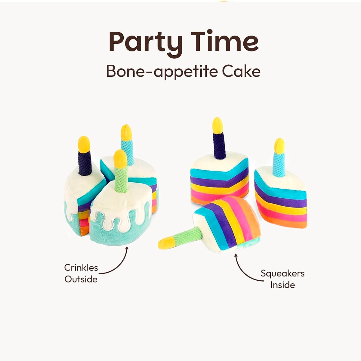 Juguete Play Pet Party Time Bone Appettit Cake para perros3
