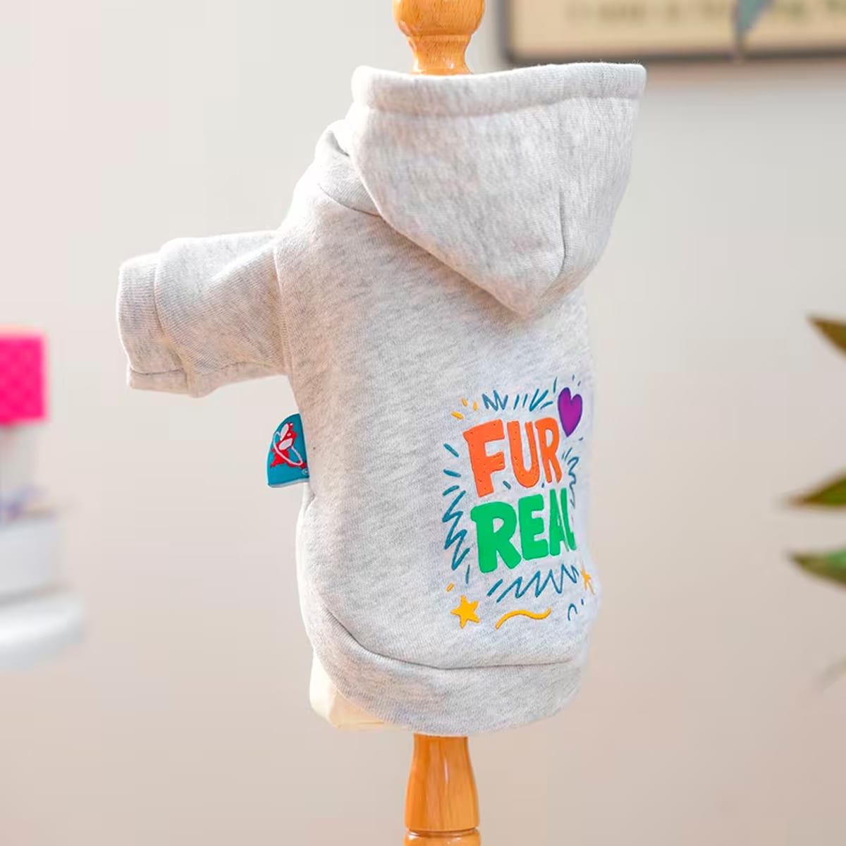 Chaleco de Polar para perro con capucha Fur Real3