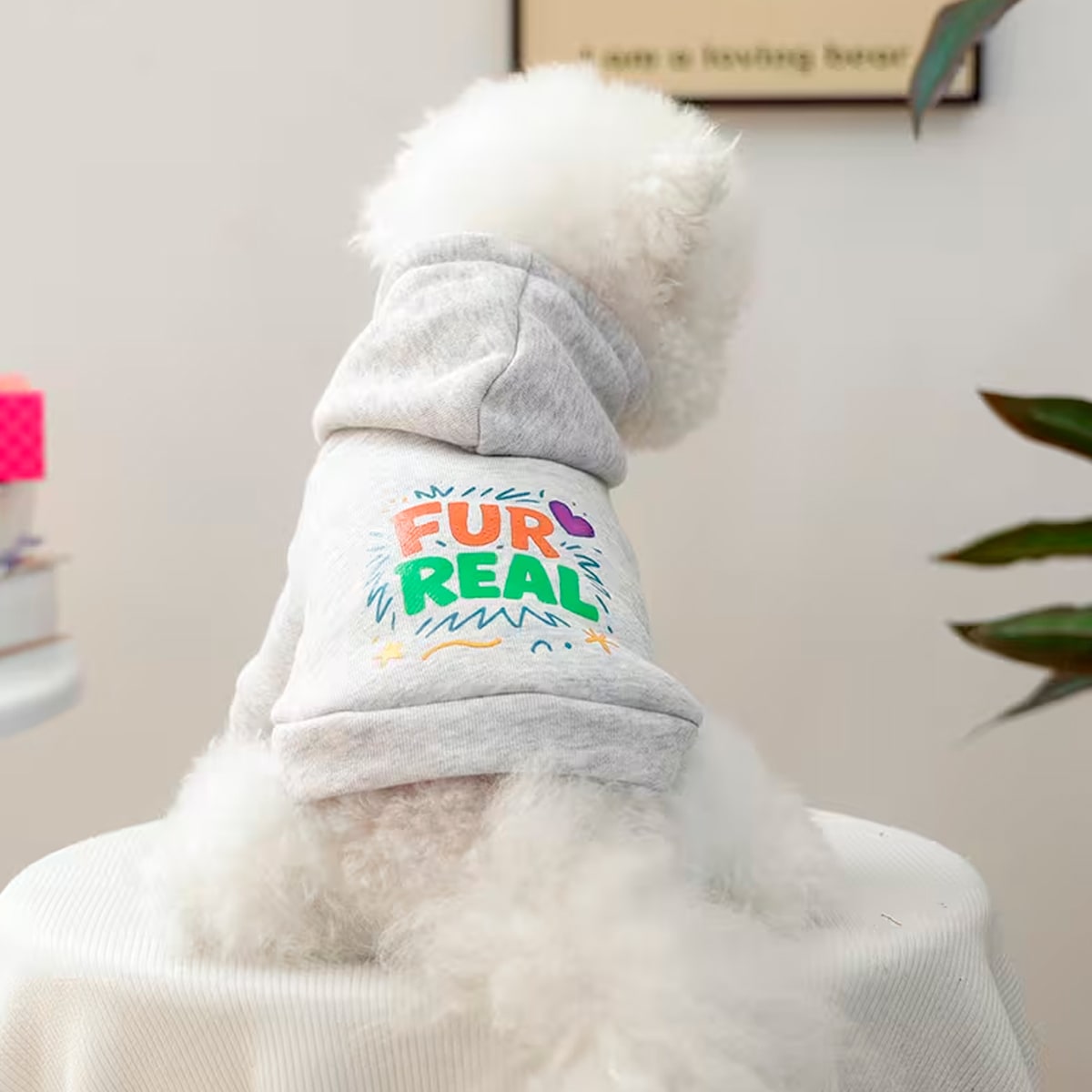 Chaleco de Polar para perro con capucha Fur Real2
