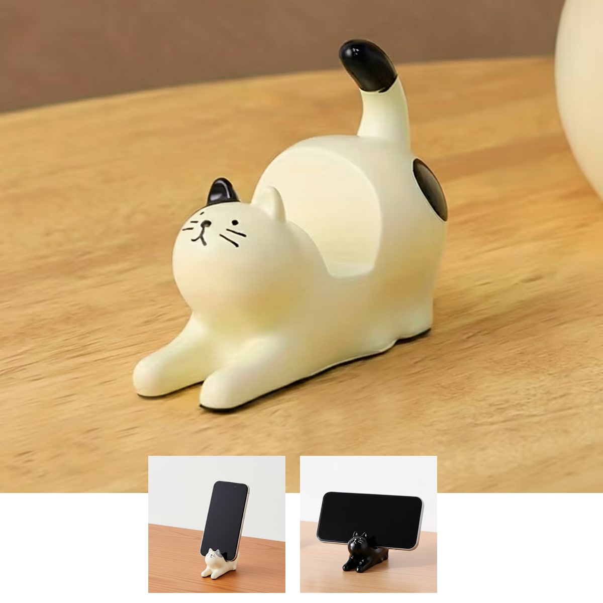 Porta celular diseño de gato cálico2