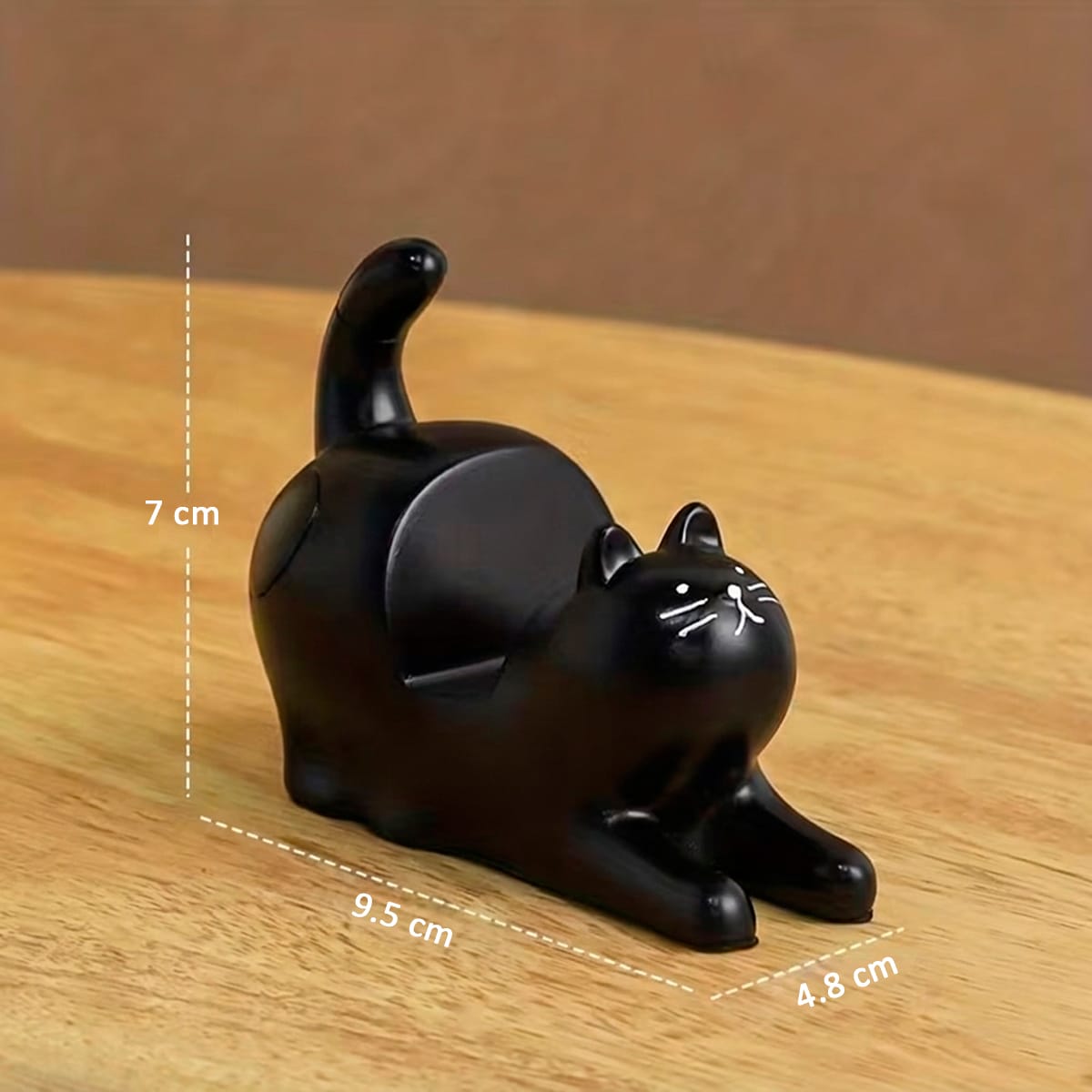 Porta celular diseño de gato negro3