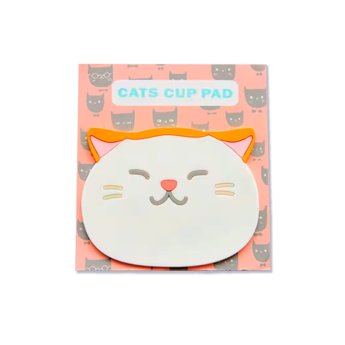 Posavasos Silicona Gato naranja (1 unidad)2