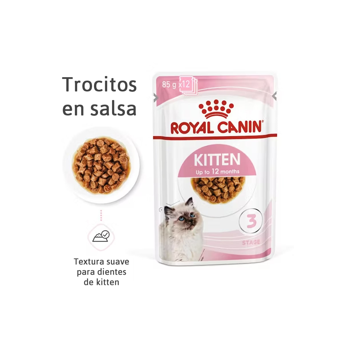 Alimento húmedo Royal Canin Kitten Instinctive pouch para gato2