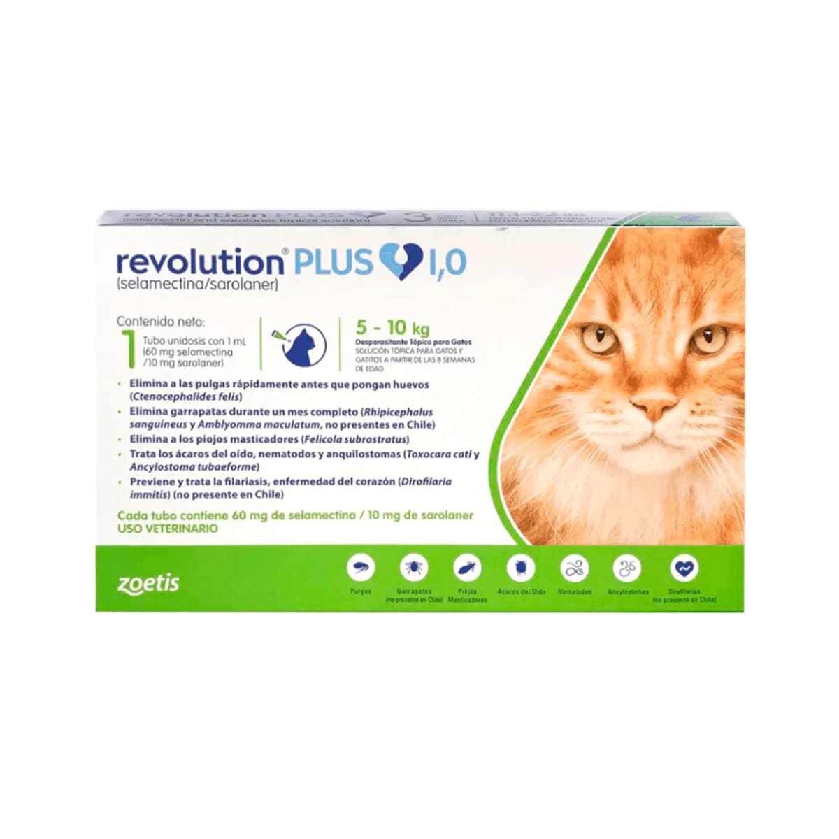 Antiparasitario para gato Revolution PLUS 1.0* 1