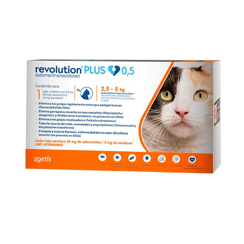 Antiparasitario para gato Revolution PLUS 0.5* 1