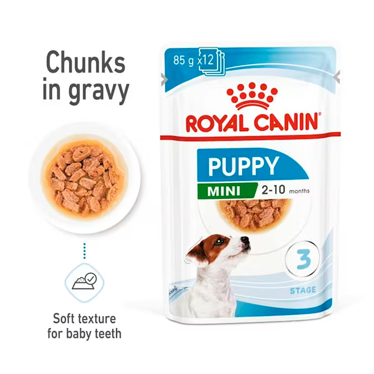 Alimento húmedo Royal Canin Mini Puppy Pouch para perro 85g2