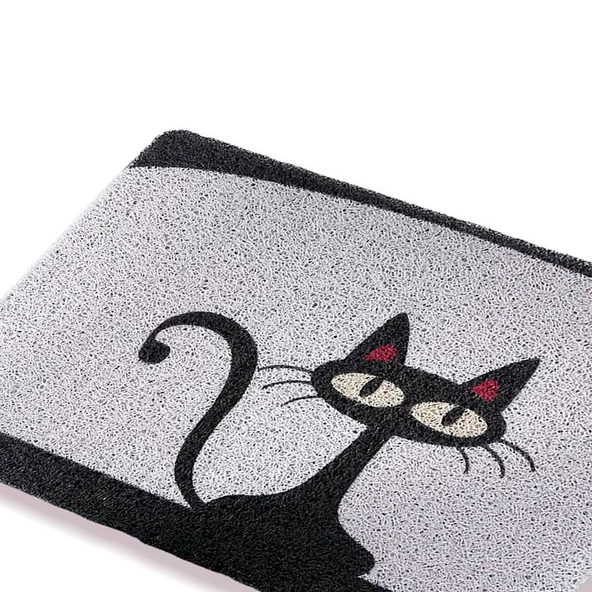 Alfombra rectangular para salida de baño Pets diseño Gato en el tejado 40 x 60cm2
