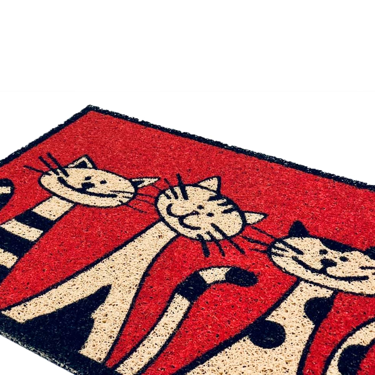Alfombra rectangular para salida de baño Pets diseño Gatos rojos 40 x 60cm2