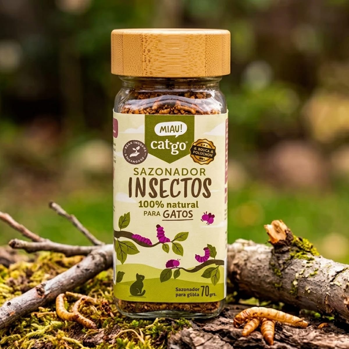 Catgo Sazonador Insectos 70 g2