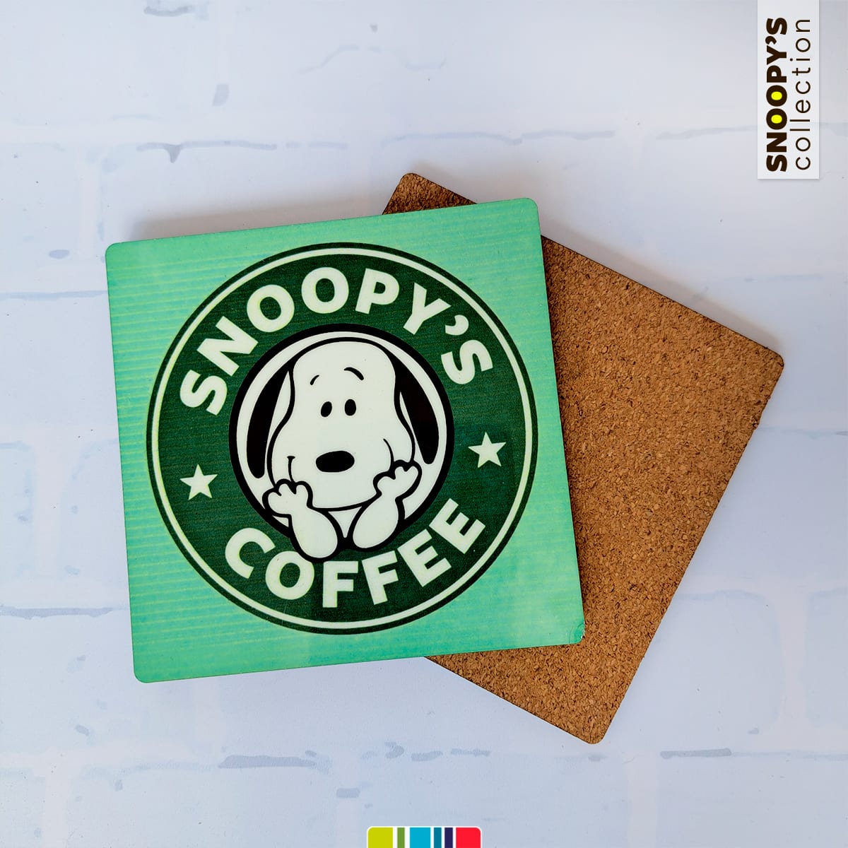 Posavasos de Snoopy´s Coffee (Set de 4 unidades)2