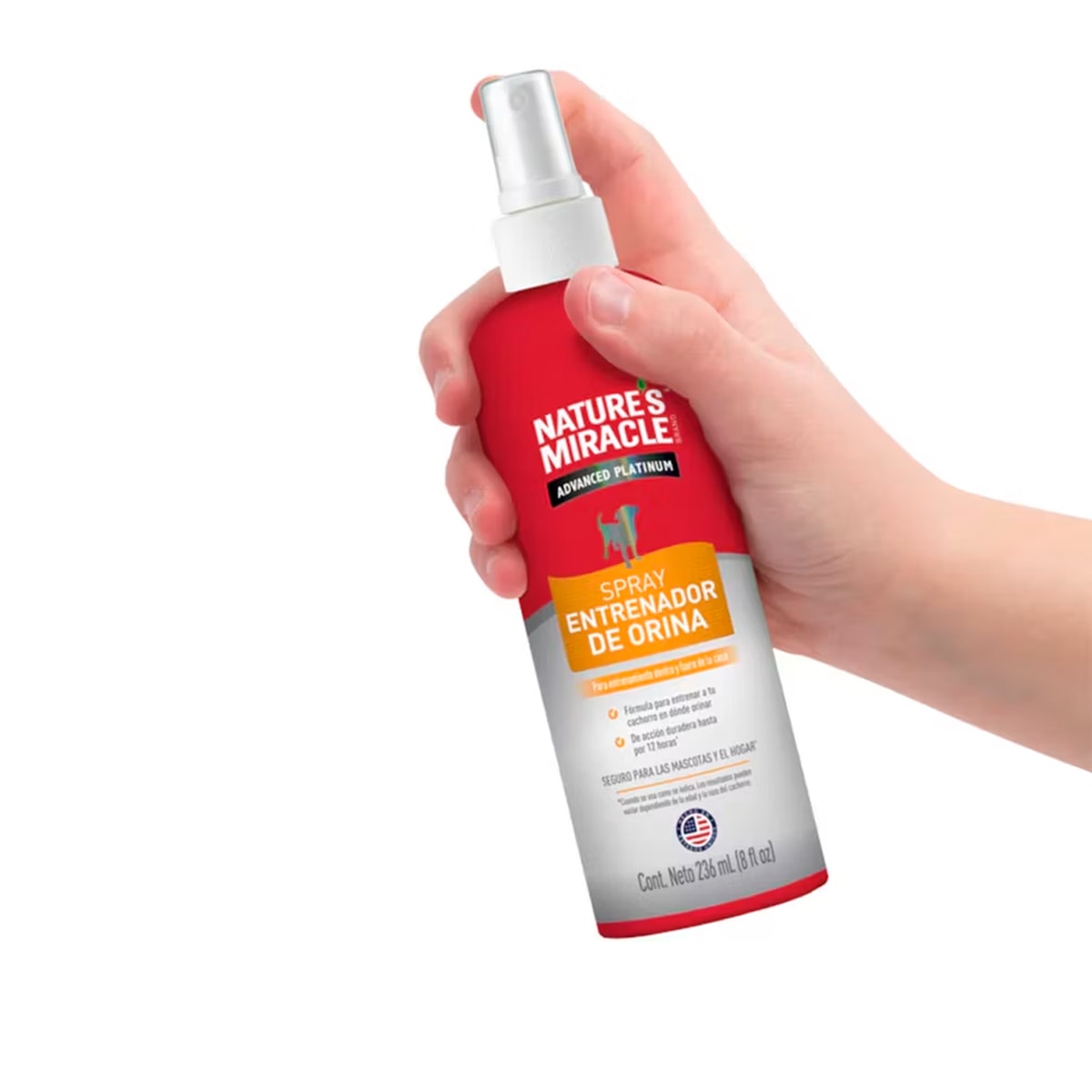 Nature's Miracle Advance platinum spray entrenador de orina para perro 236ml2