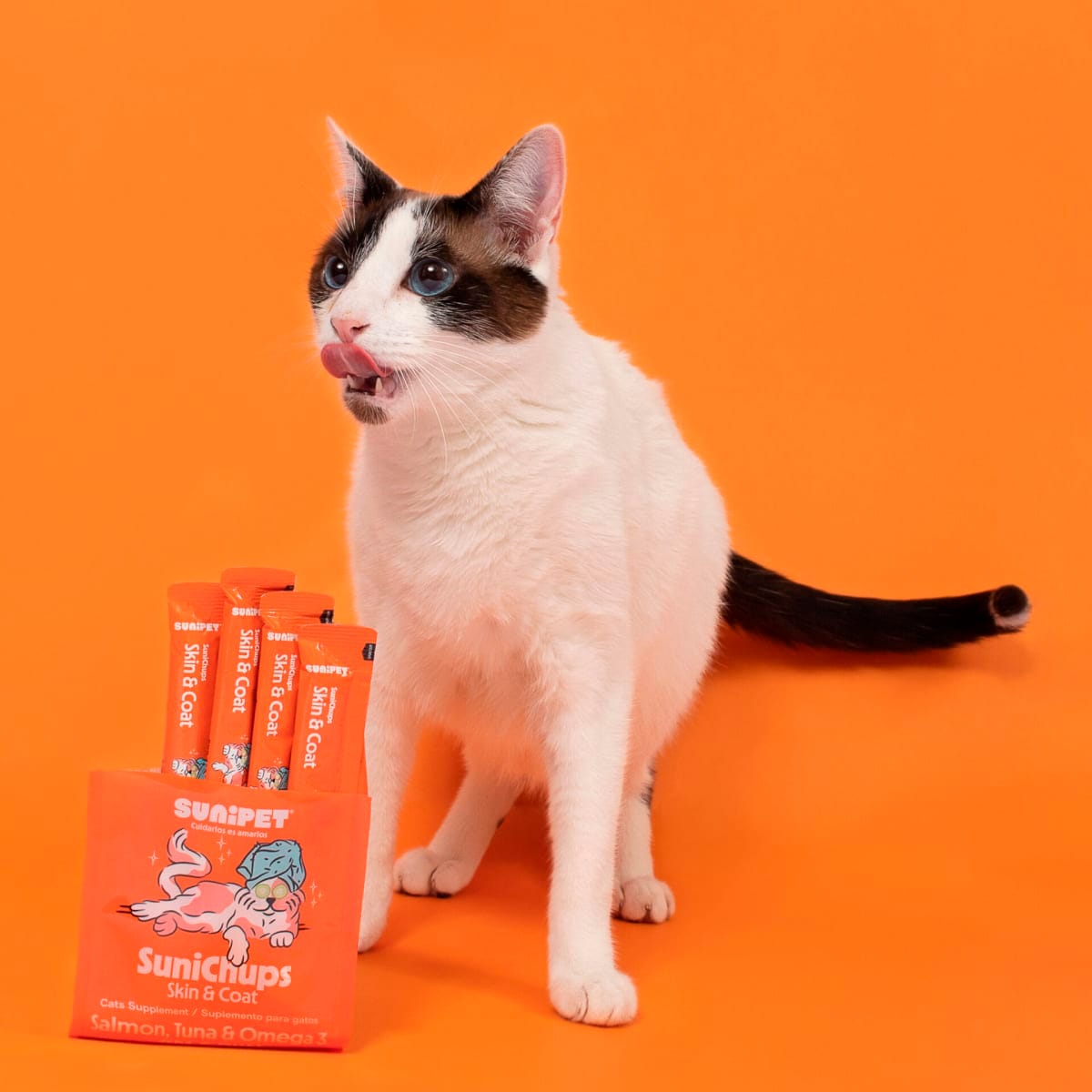 SuniChups Skin & Coat snack húmedo para gato2