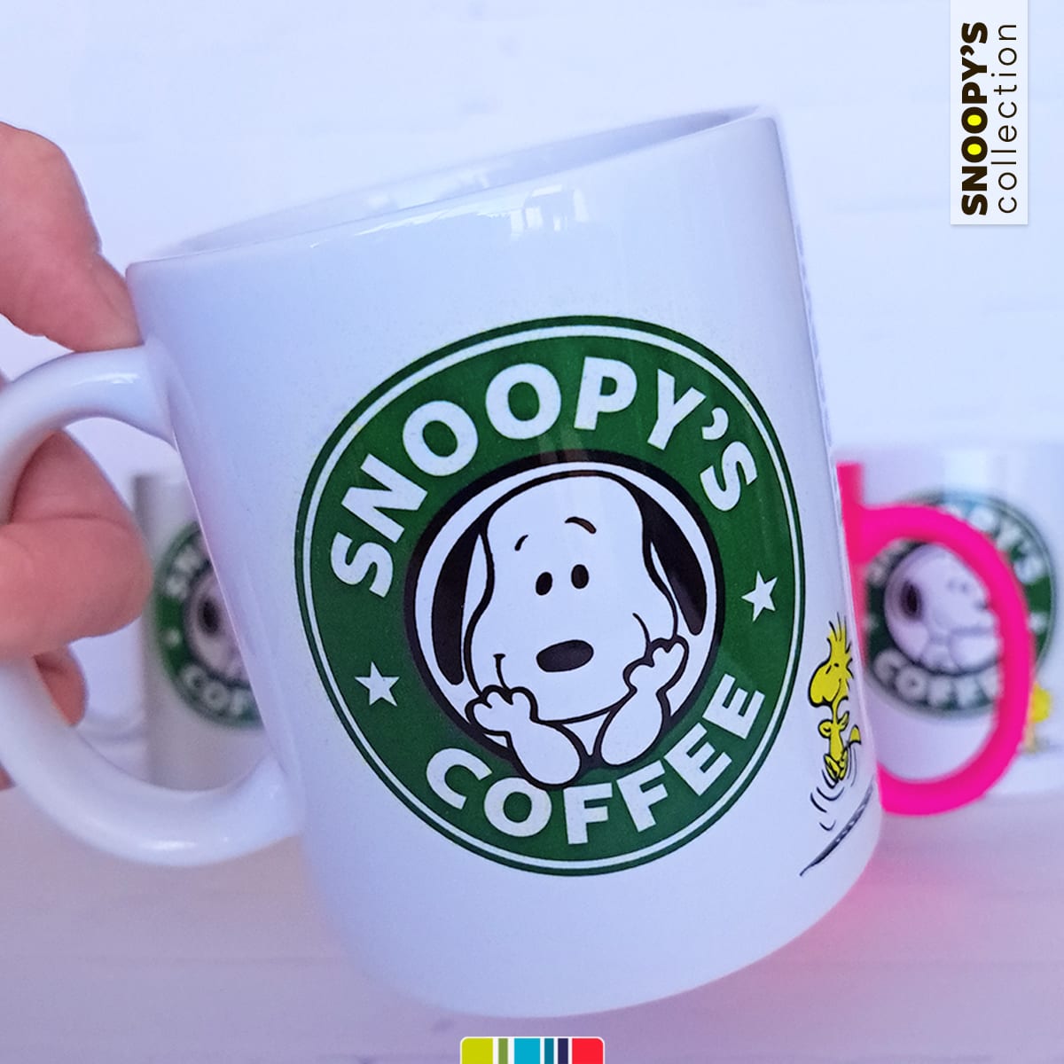 Tazón blanco Snoopy's Coffee Woodstock (Snoopy collection) 1
