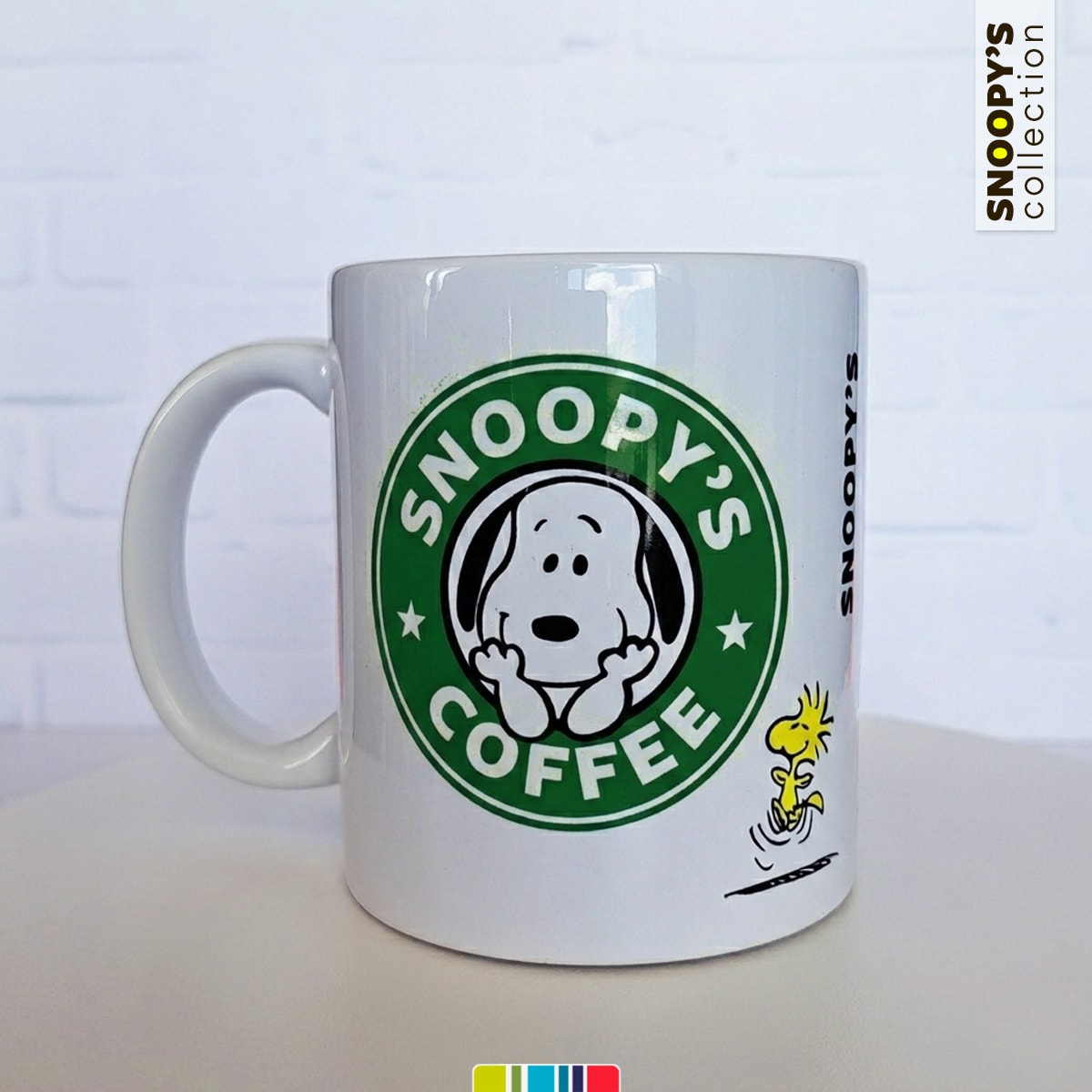 Tazón blanco Snoopy's Coffee Woodstock (Snoopy collection)2