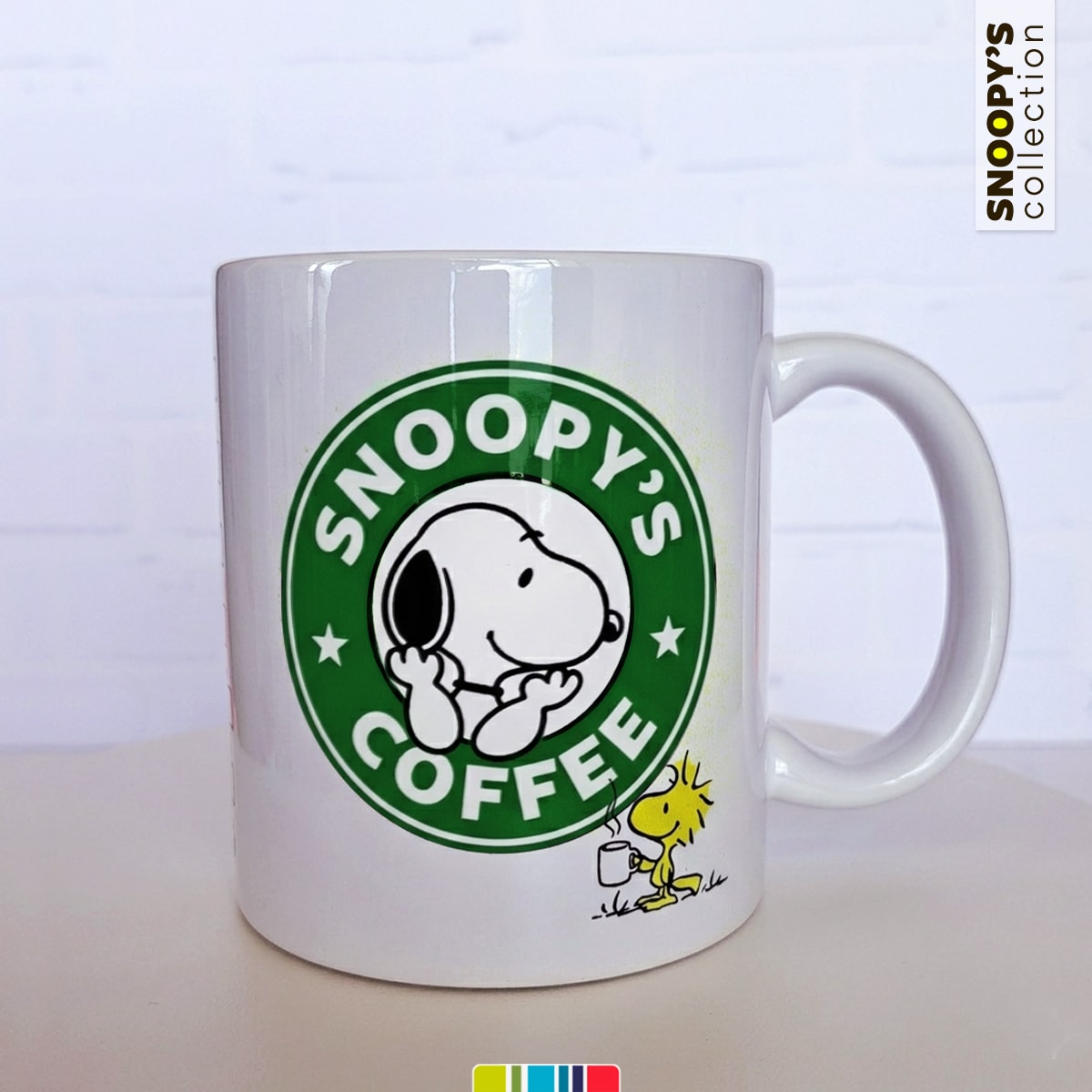 Tazón blanco Snoopy's Coffee Woodstock (Snoopy collection)3