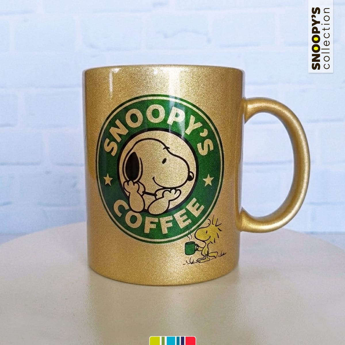 Tazón dorado Snoopy's Coffee Woodstock (Snoopy collection)4