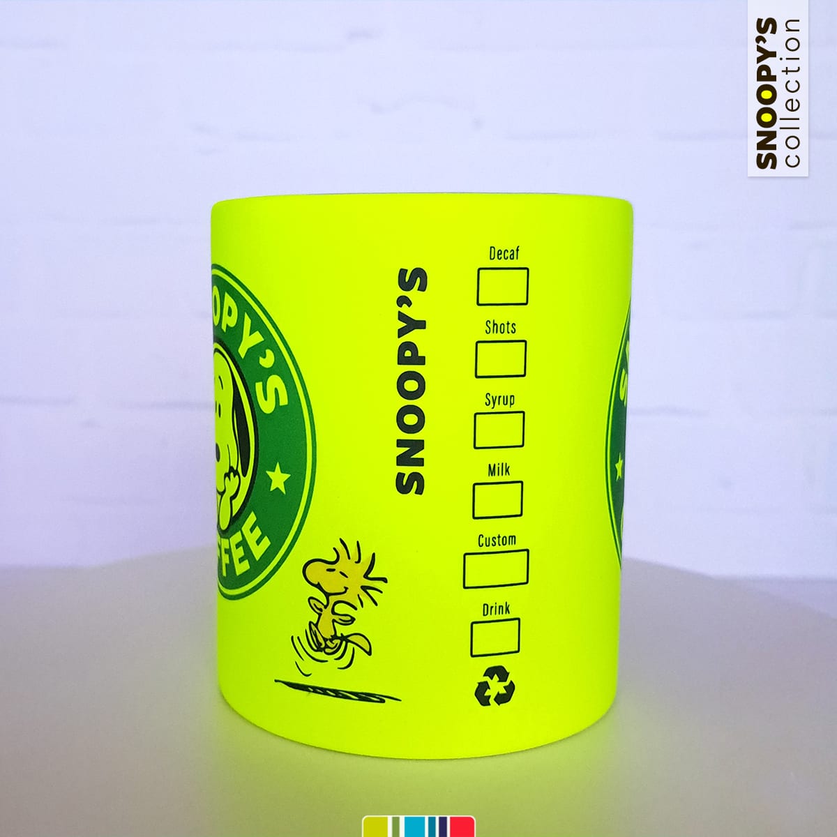 Tazón amarillo fluor Snoopy's Coffee (Snoopy collection)3