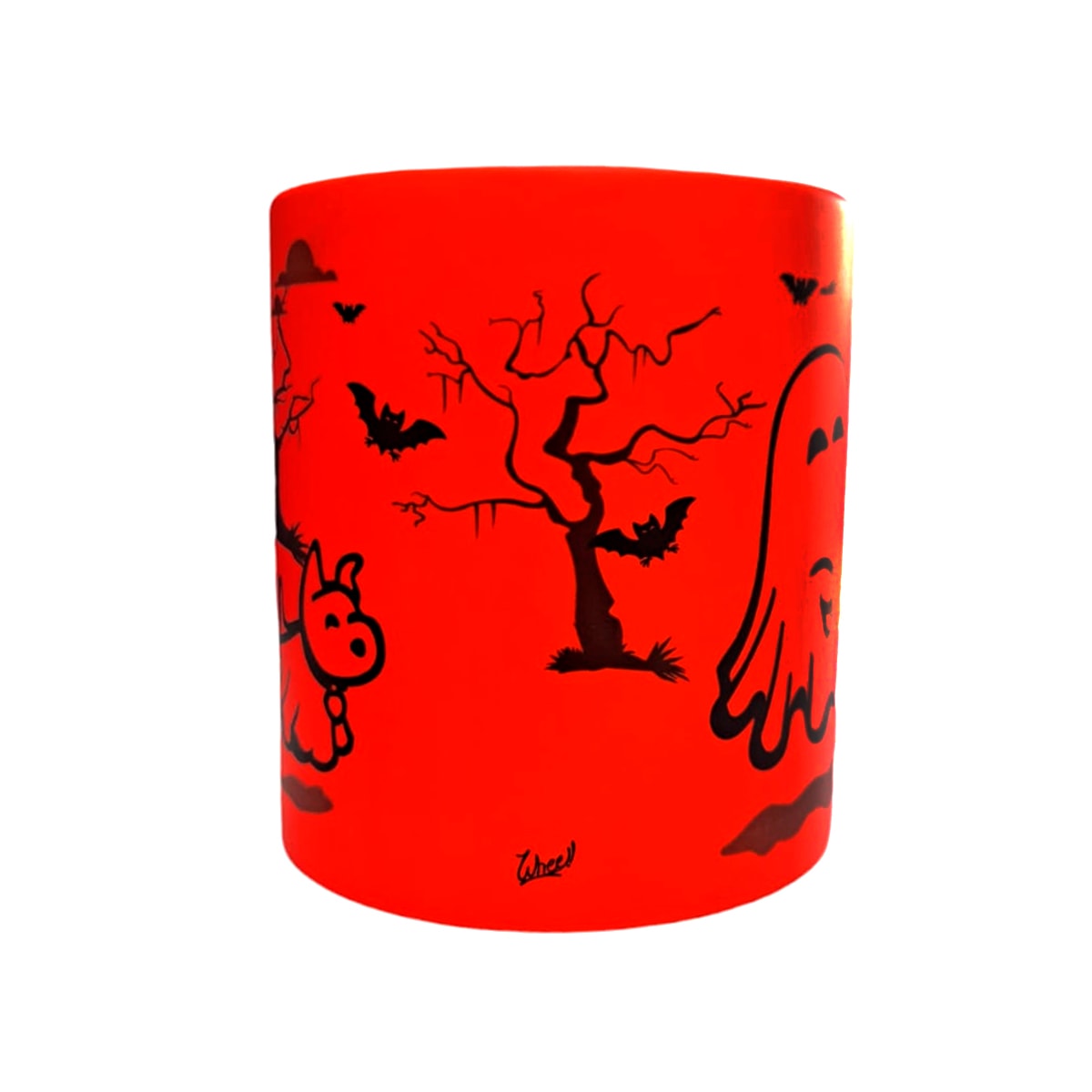 Tazón Halloween naranjo fluor Whee Dog Lover2
