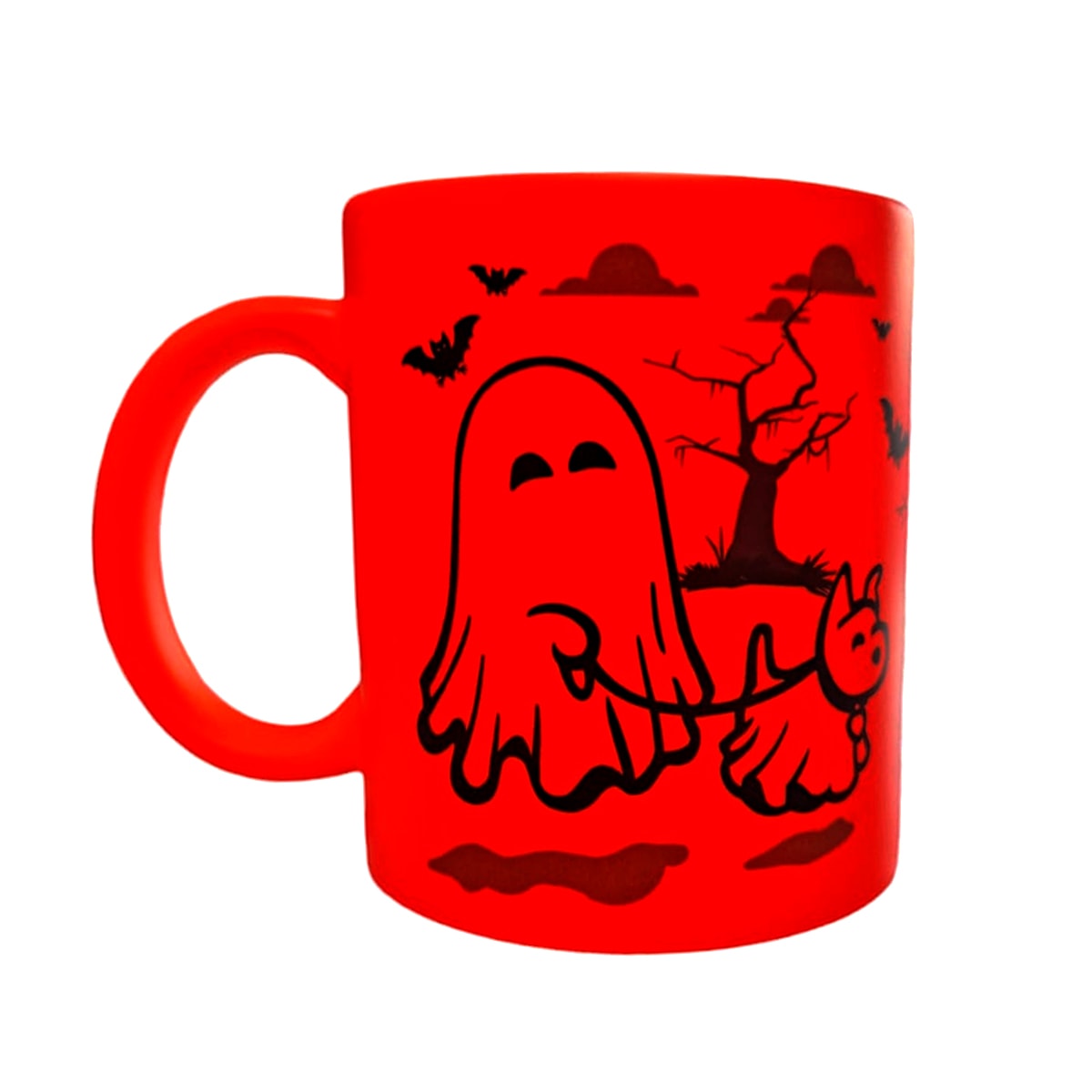 Tazón Halloween naranjo fluor Whee Dog Lover3