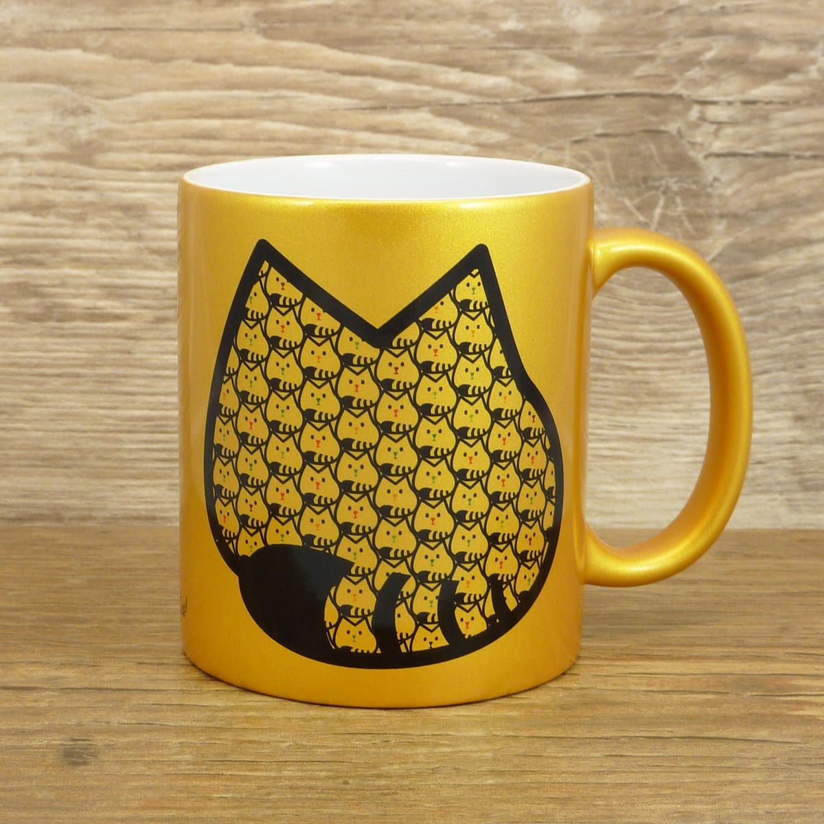 Tazón dorado Whee Cat Lover Narices de colores 1