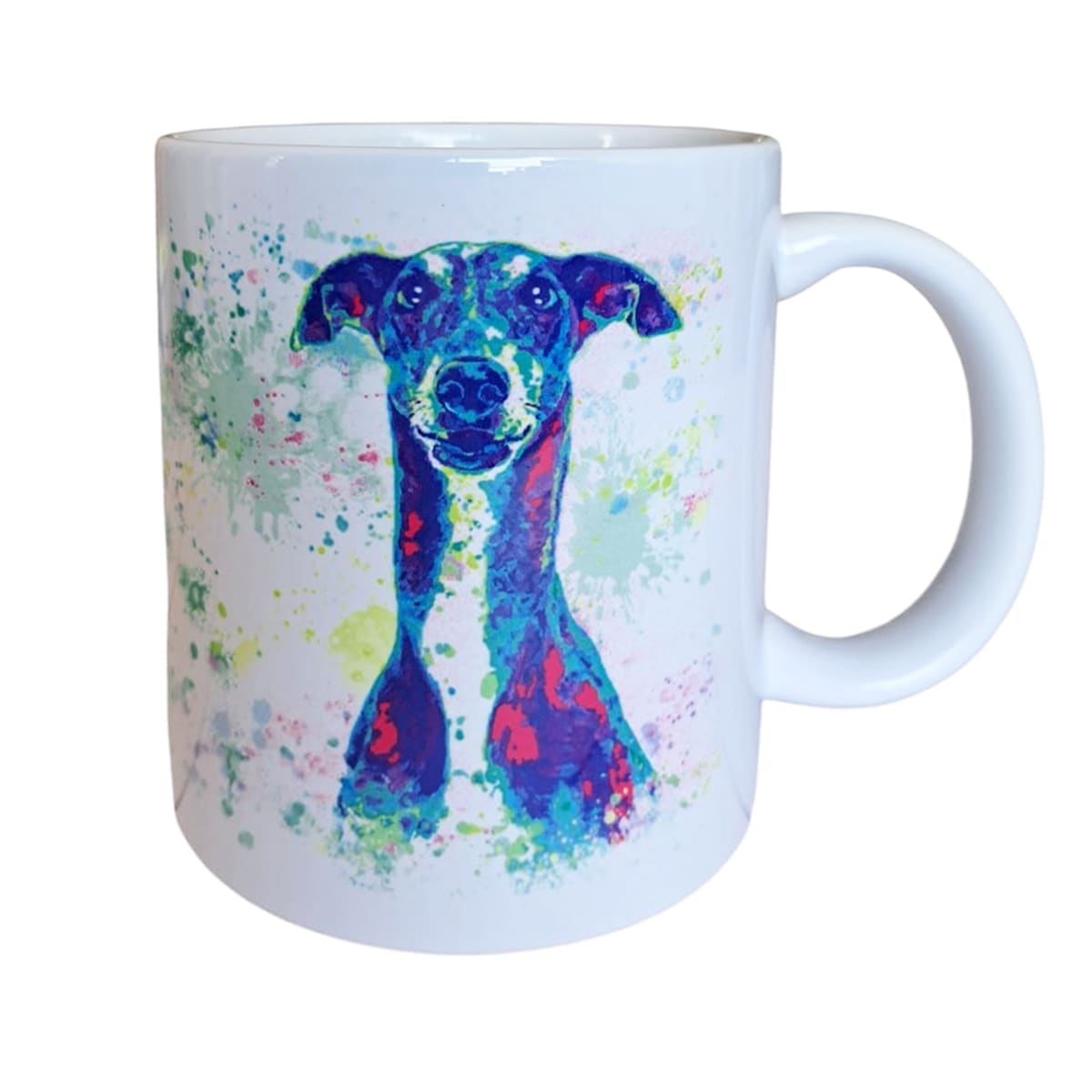 Tazón blanco Whee Dog Lover Galgo3
