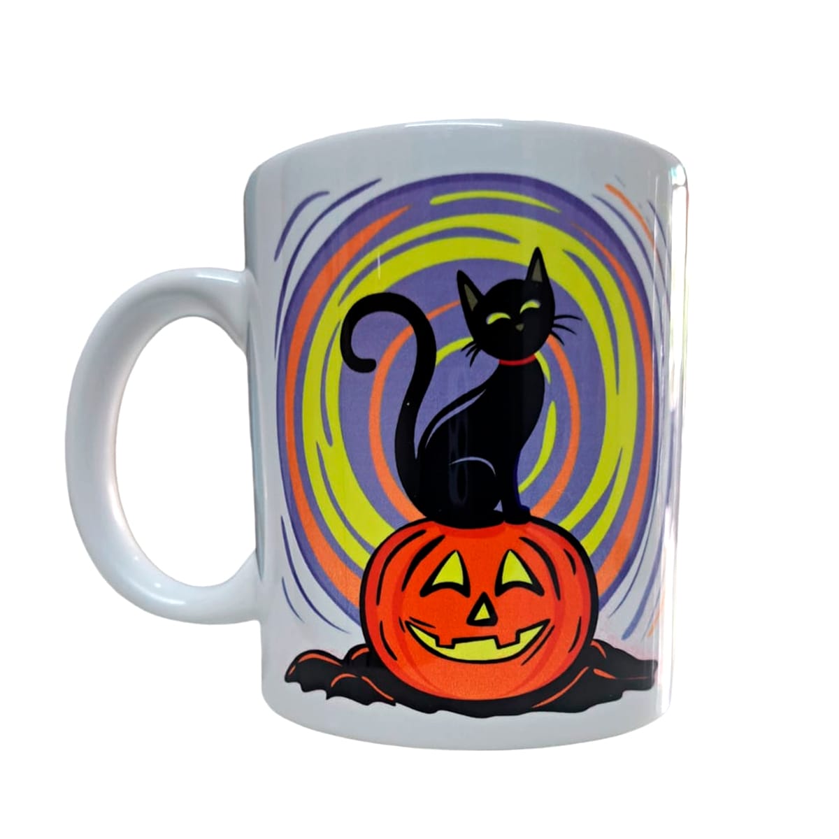 Tazón Halloween blanco Whee Cat Lover2