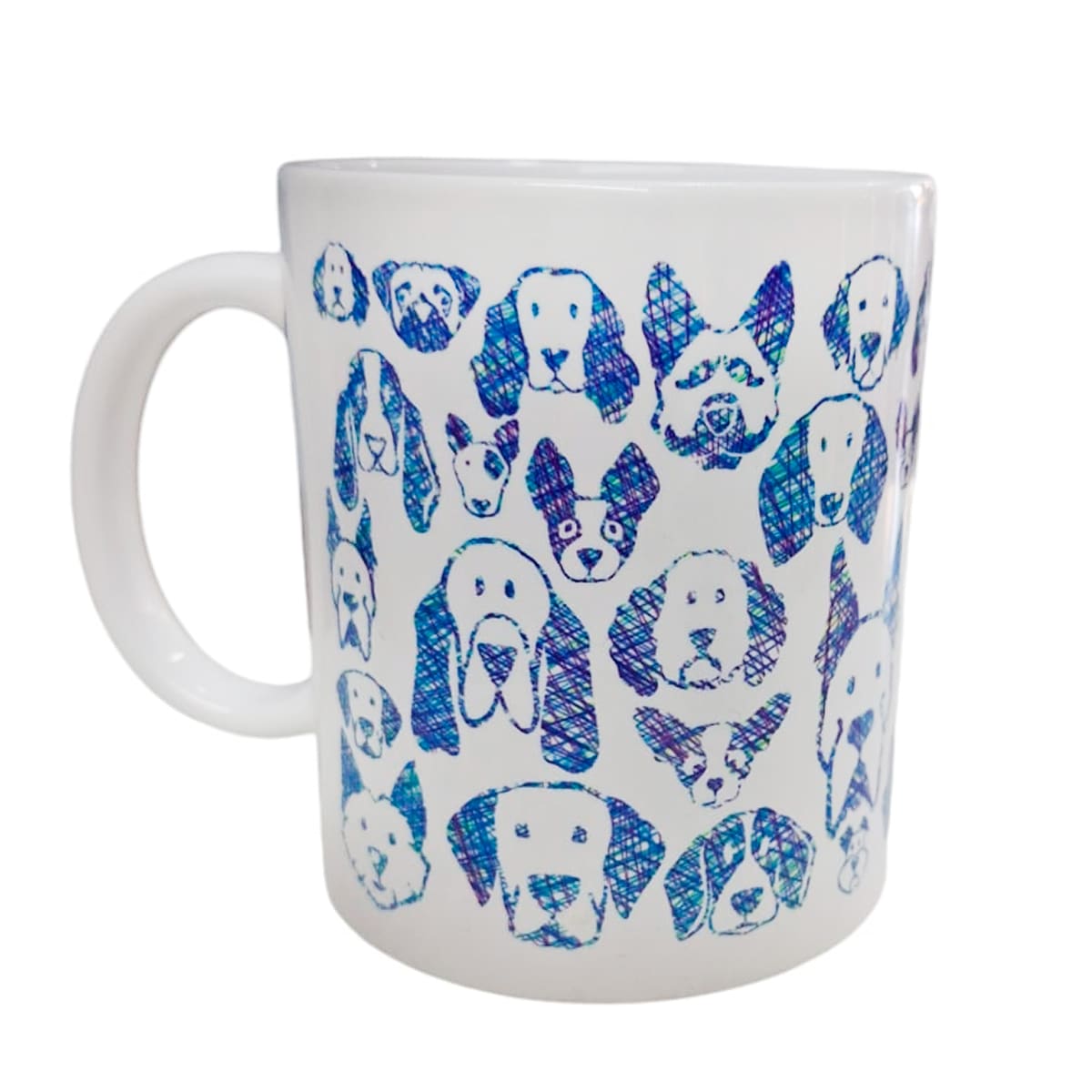 Tazón blanco Whee Dog Lover Razas Perritos3