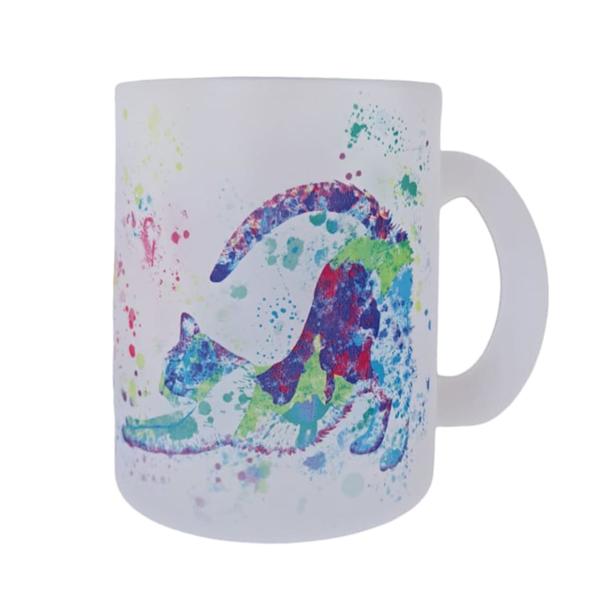 Tazón empavonado gato yoga Whee! 1