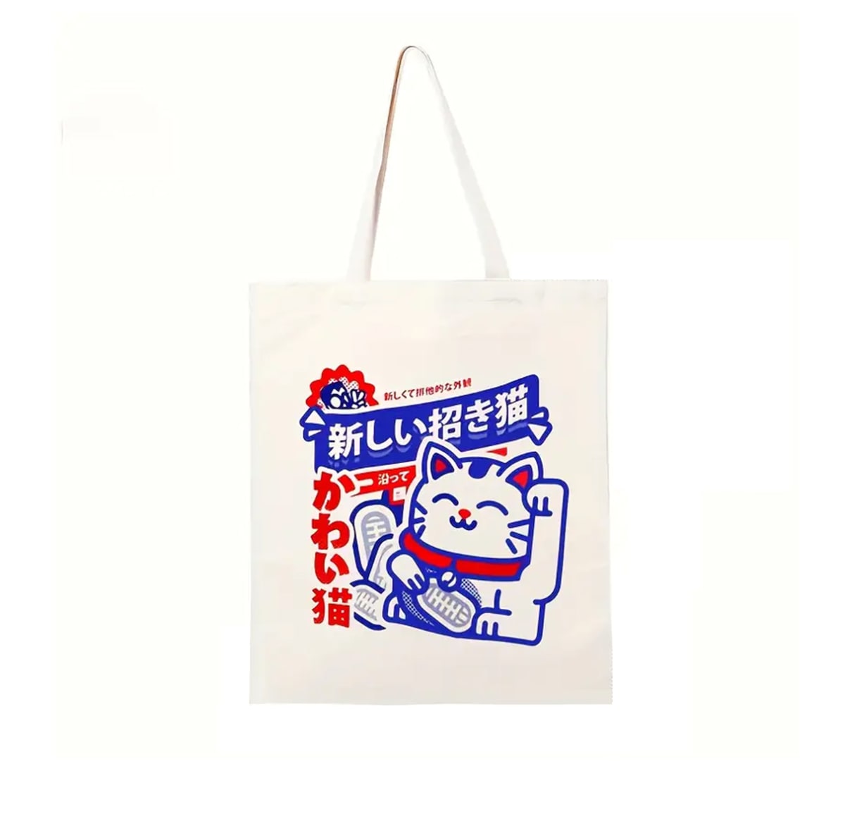 Bolso Tote diseño gatito de la suerte japonés 1