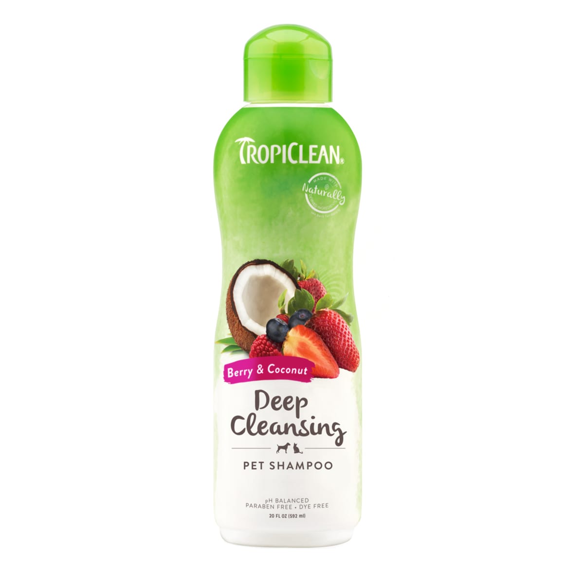 TropiClean Shampoo limpieza profunda berries y coco 1