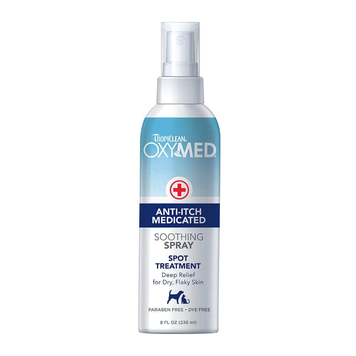 Tropiclean Oxymed spray anti picazón 236 ml 1