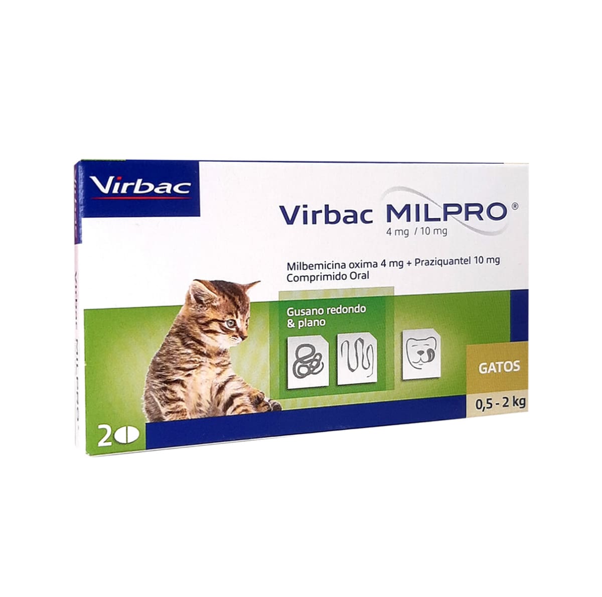 Virbac MILPRO antiparasitario para gatitos de 0,5 a 2 kg 1
