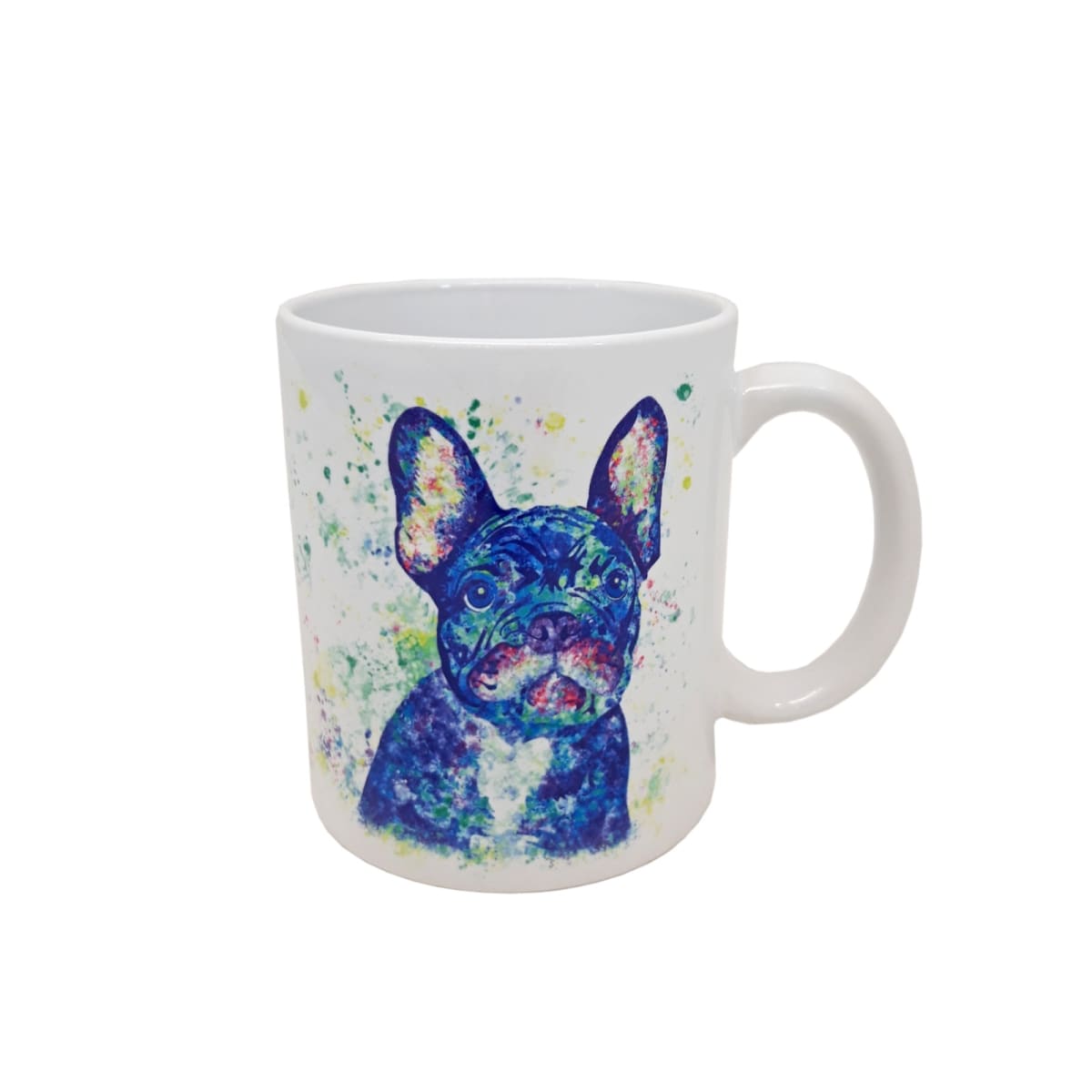 Tazón blanco Whee Dog Lover Bulldog Francés 1