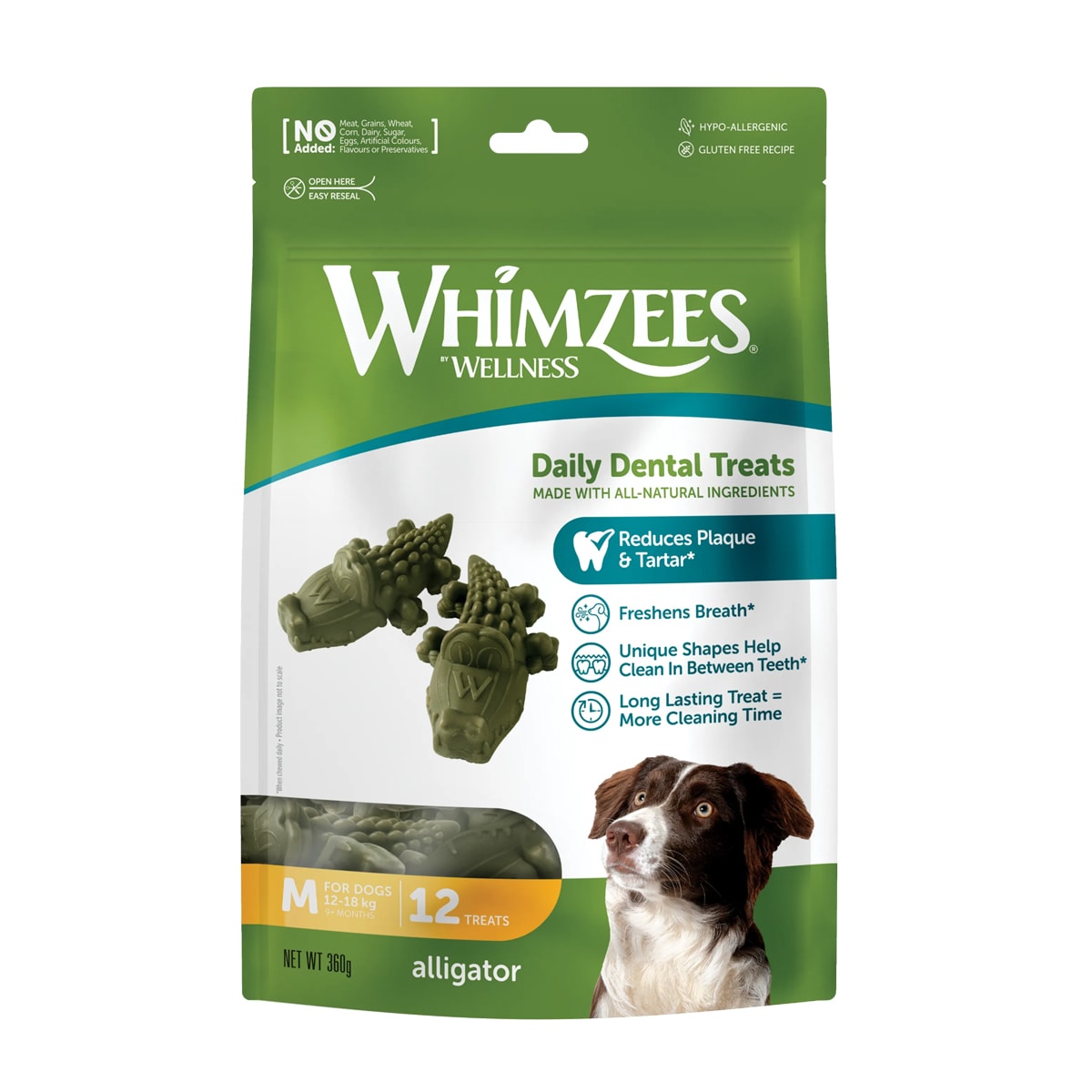 WHIMZEES Dental Treats ALLIGATOR Medium 1