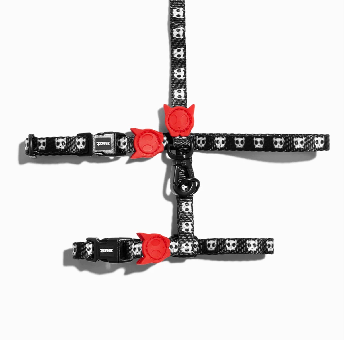 ZeeCat arnés con correa Skull 2.0 de ZeeDog para gatos2