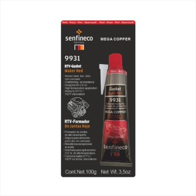 SILICONA GASKET ROJA ''SENFINECO'' 100G1