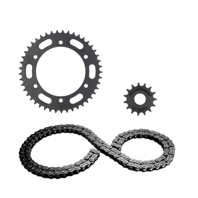 KIT TRASMISION YS-250 FAZER/YBR-250/FZ 25 (45Z-15Z) (428H-132L) 1