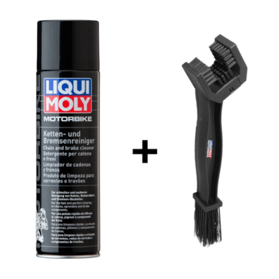 KIT LIMPIA CADENAS ''LIQUI MOLY'' SPRAY 500ML + CEPILLO.1