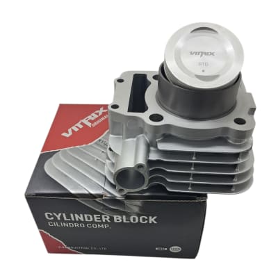 KIT CILINDRO/PISTON/EMPAQ. XTZ-250 (STD) GREY (VITRIX)